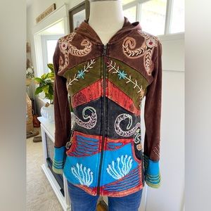 - 3 for $25 pick and bundle.  🏡🏡🏡 Hippie Boho Zipper Sweatshirt